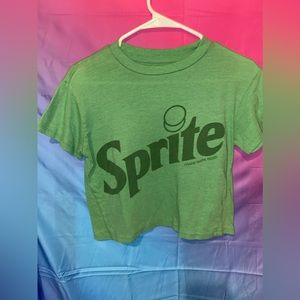 Sprite crop top